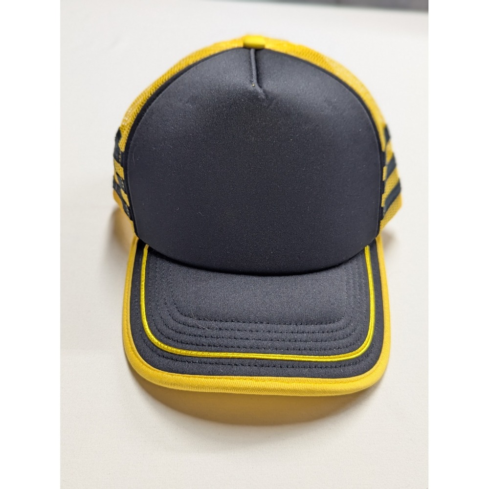 Netflix Stranger Things Trucker Hat Yellow Charcoal Grey Mesh Snapback OSFA NEW